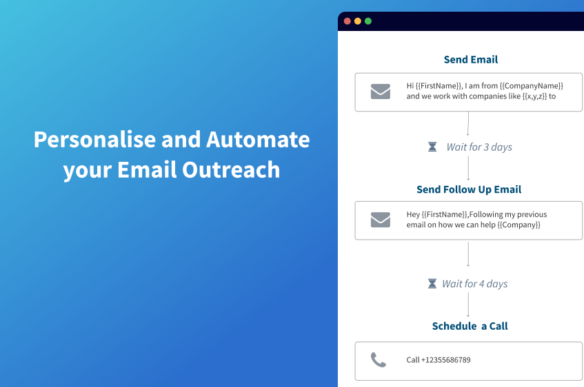Schedule automated emails and follow-ups