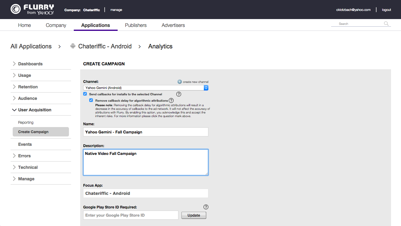 Monitor your user acquisition efforts and measure the impact of specific campaigns or channels
