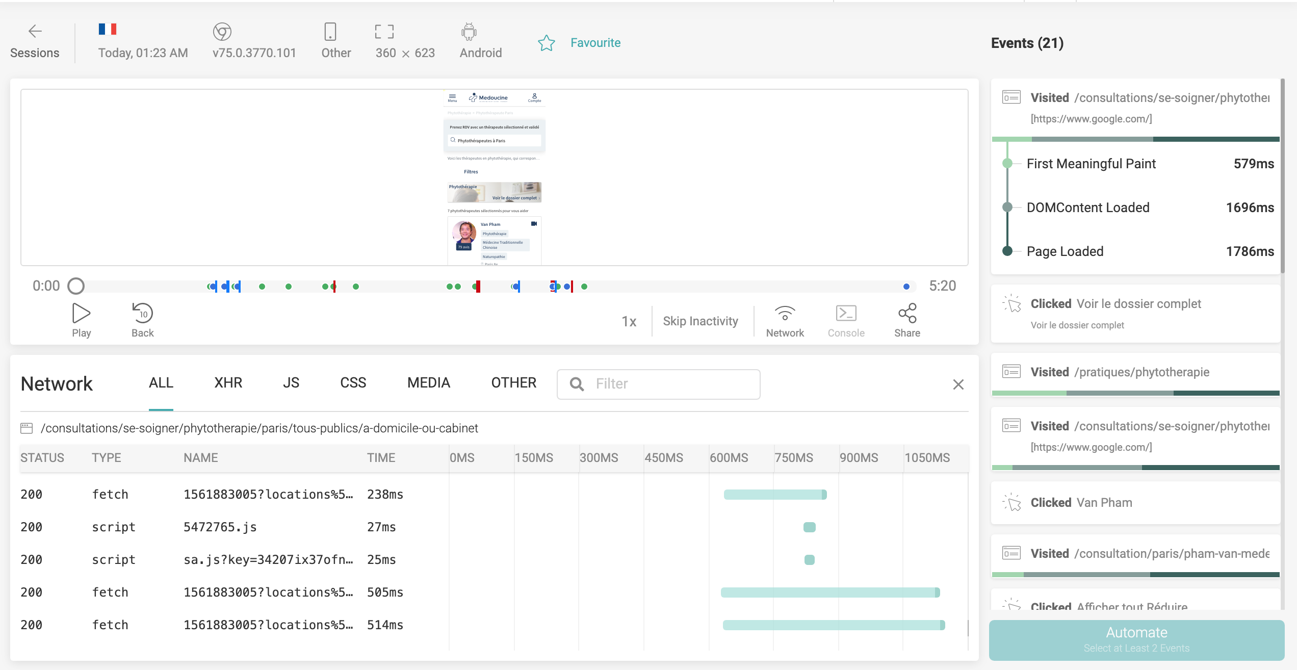 Replay each and every aspect of your user session