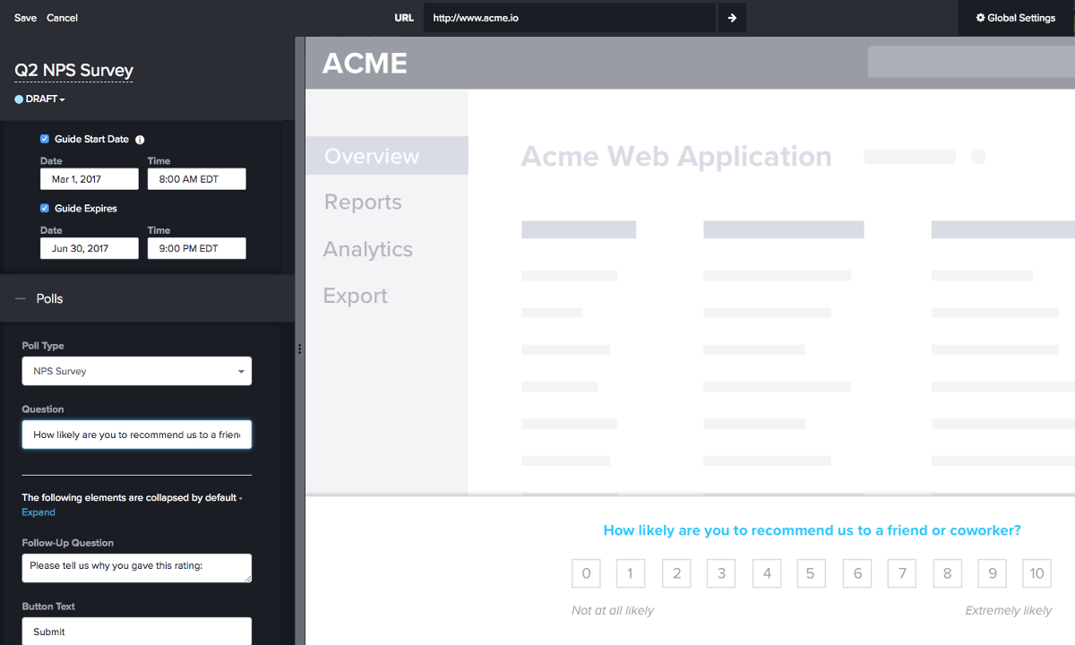Survey users in-app for better response rates