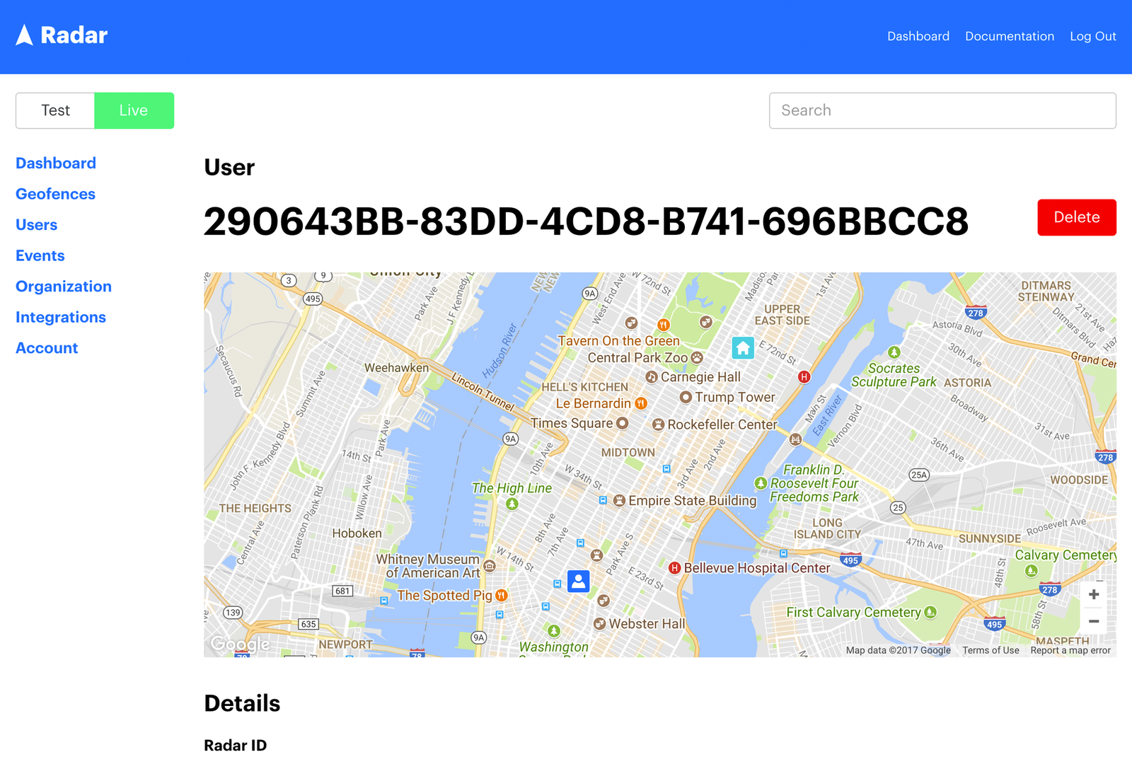 Provides user insights based on location and travel history