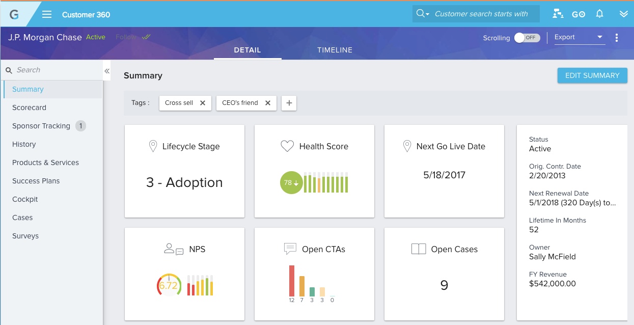Create a holistic view of your customer.