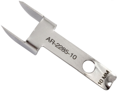 The knife used to cut out the middle third of my patellar tendon.