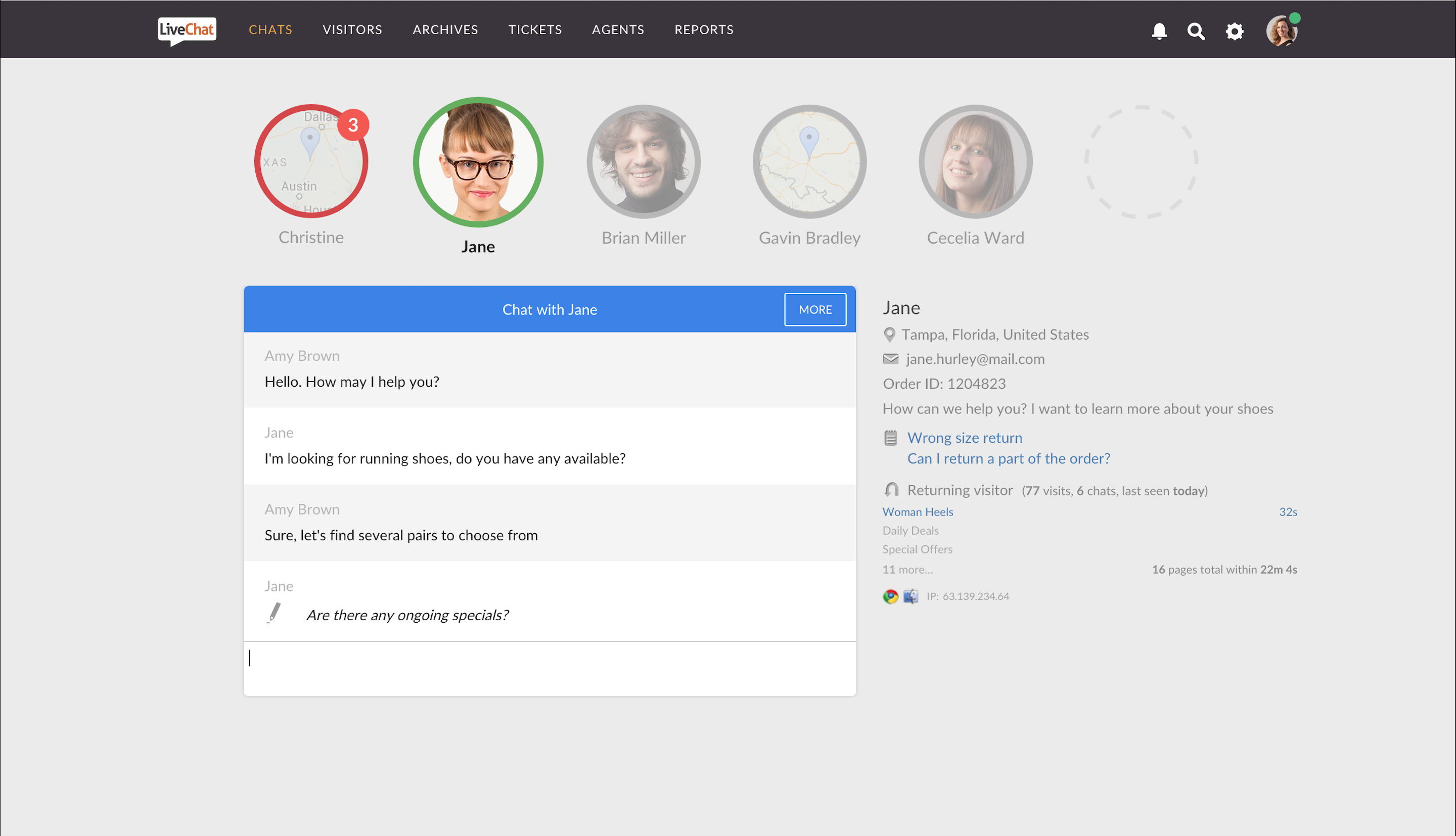 Chat operators get the tools and information they need to provide customer service via live chat.