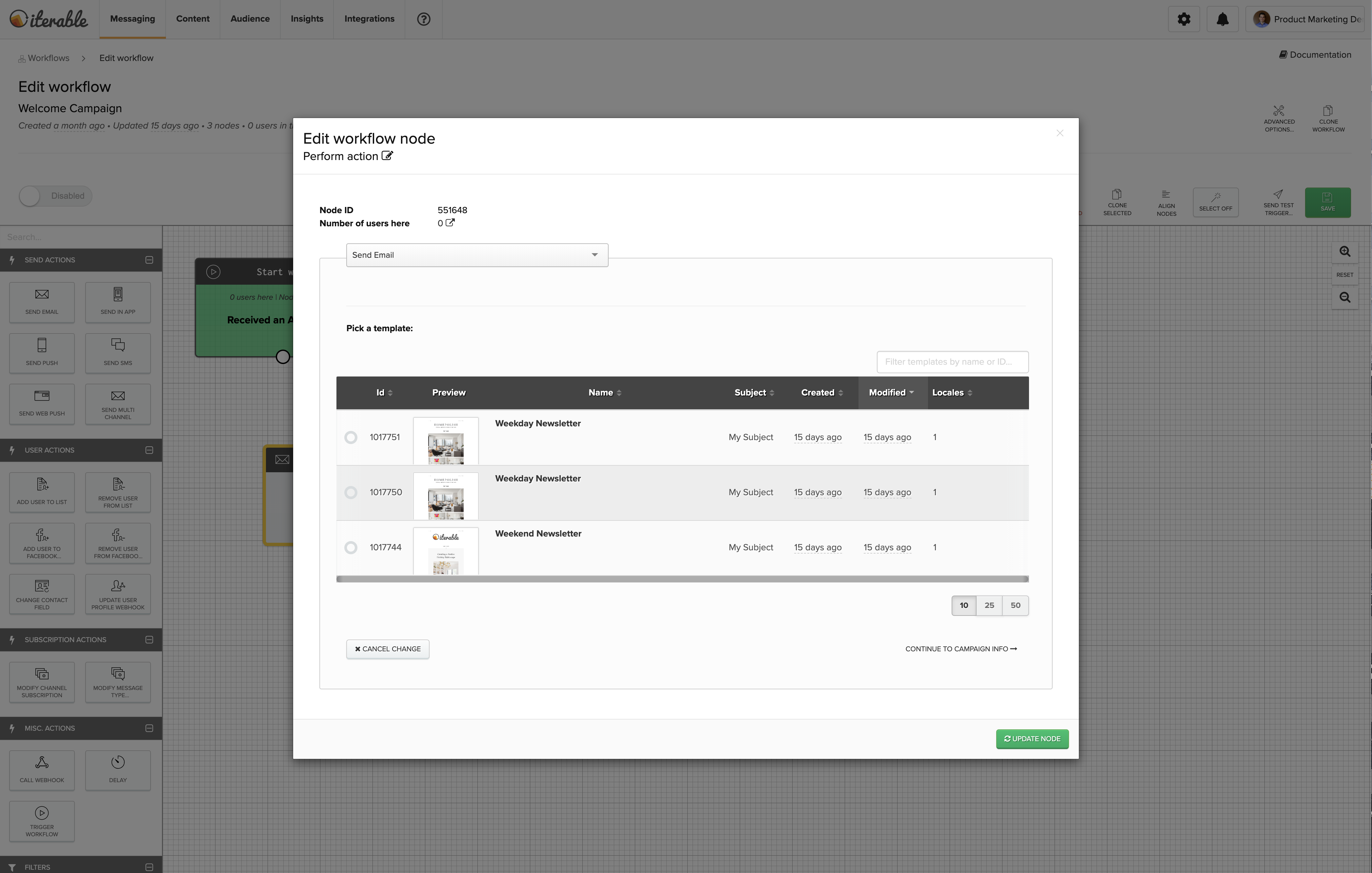 Automates trigger campaigns based on custom events, allowing marketers to push omnichannel messages and standalone or complex segments into lists