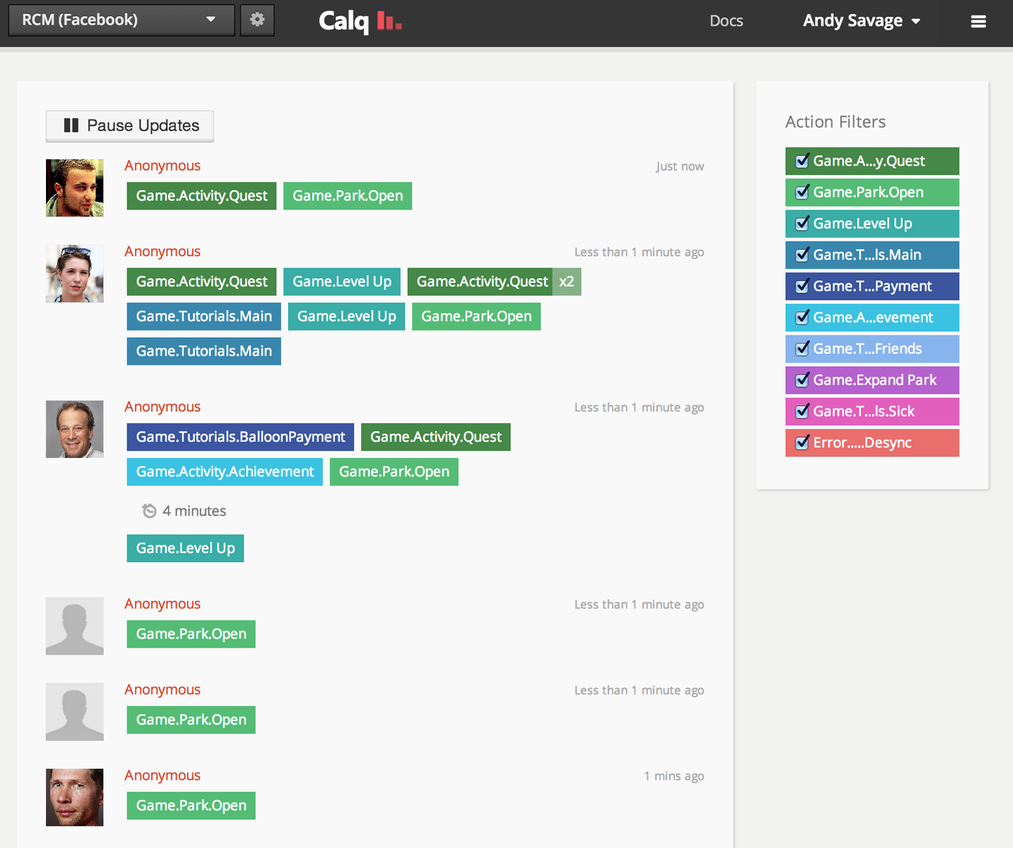 Enables custom tags so marketers can track and filter user actions and events