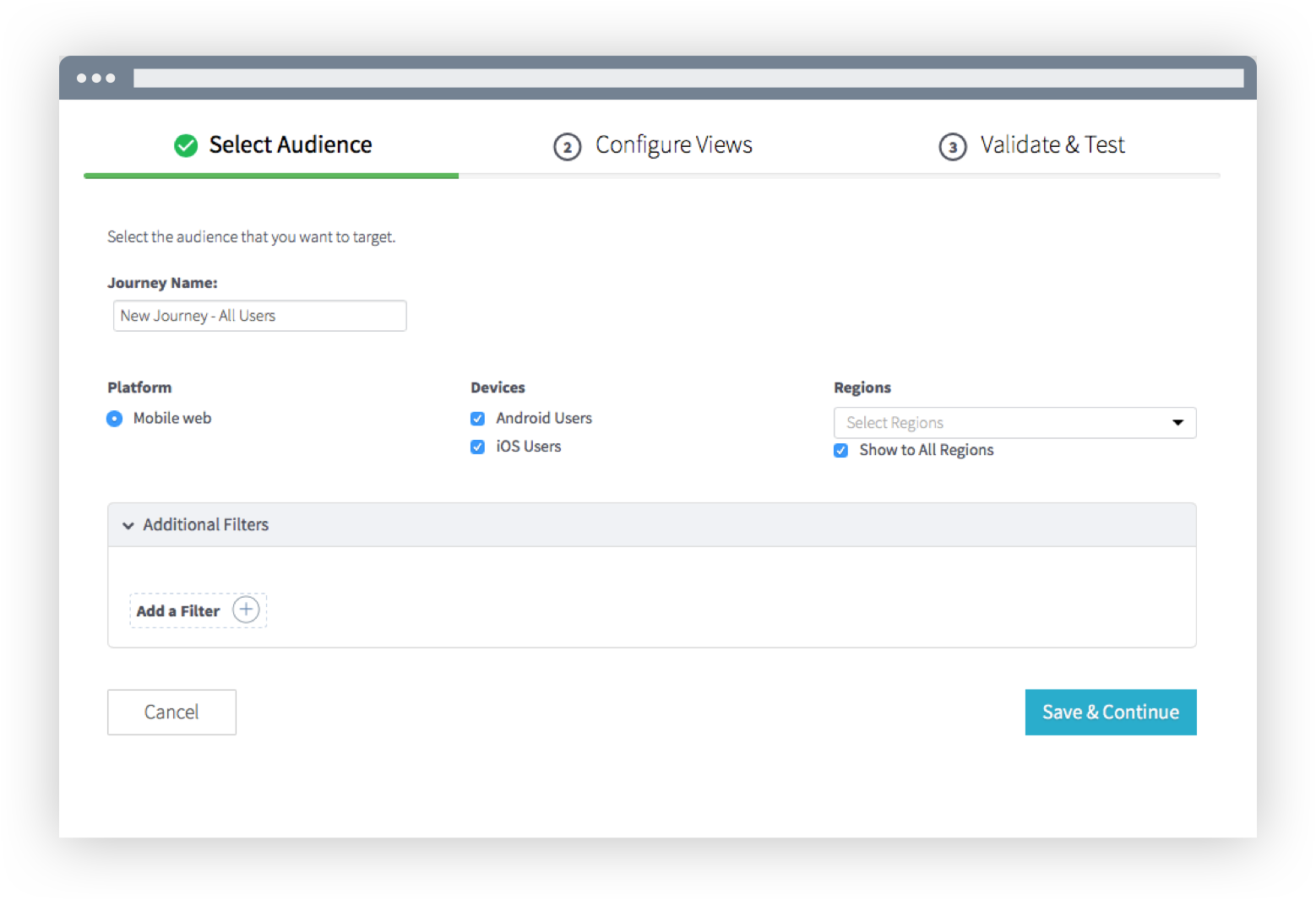 Test and send content to varied audiences so you can learn what drives growth.