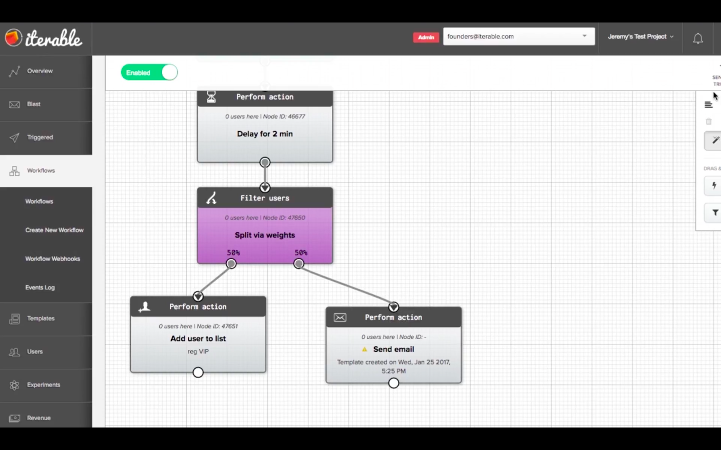 Drag and drop workflows are easy to configure