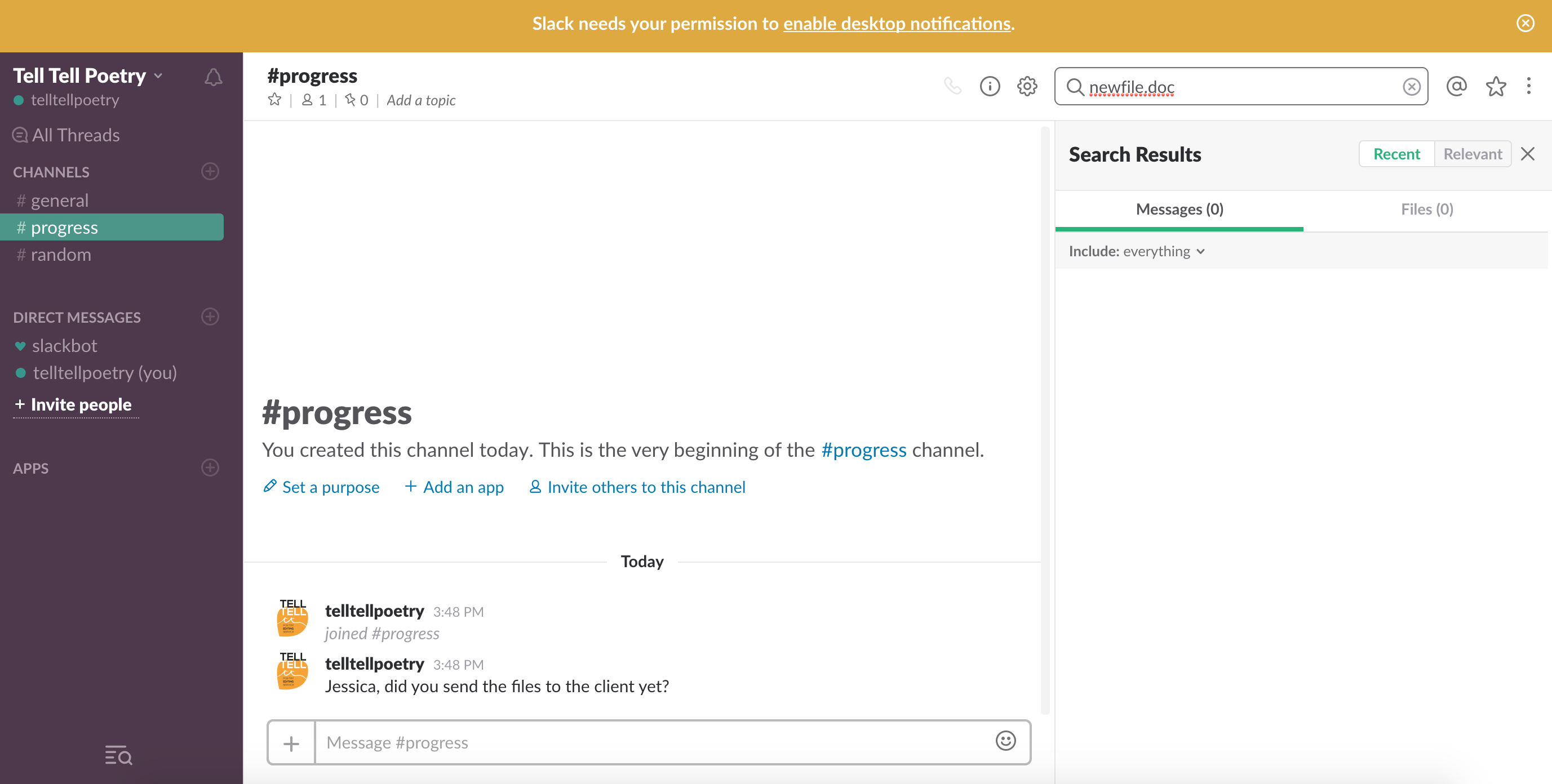 Provides search bar so teams can search by keyword for documents, PDFs, or image files