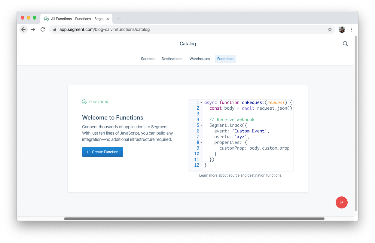 Simple code editor to build a function