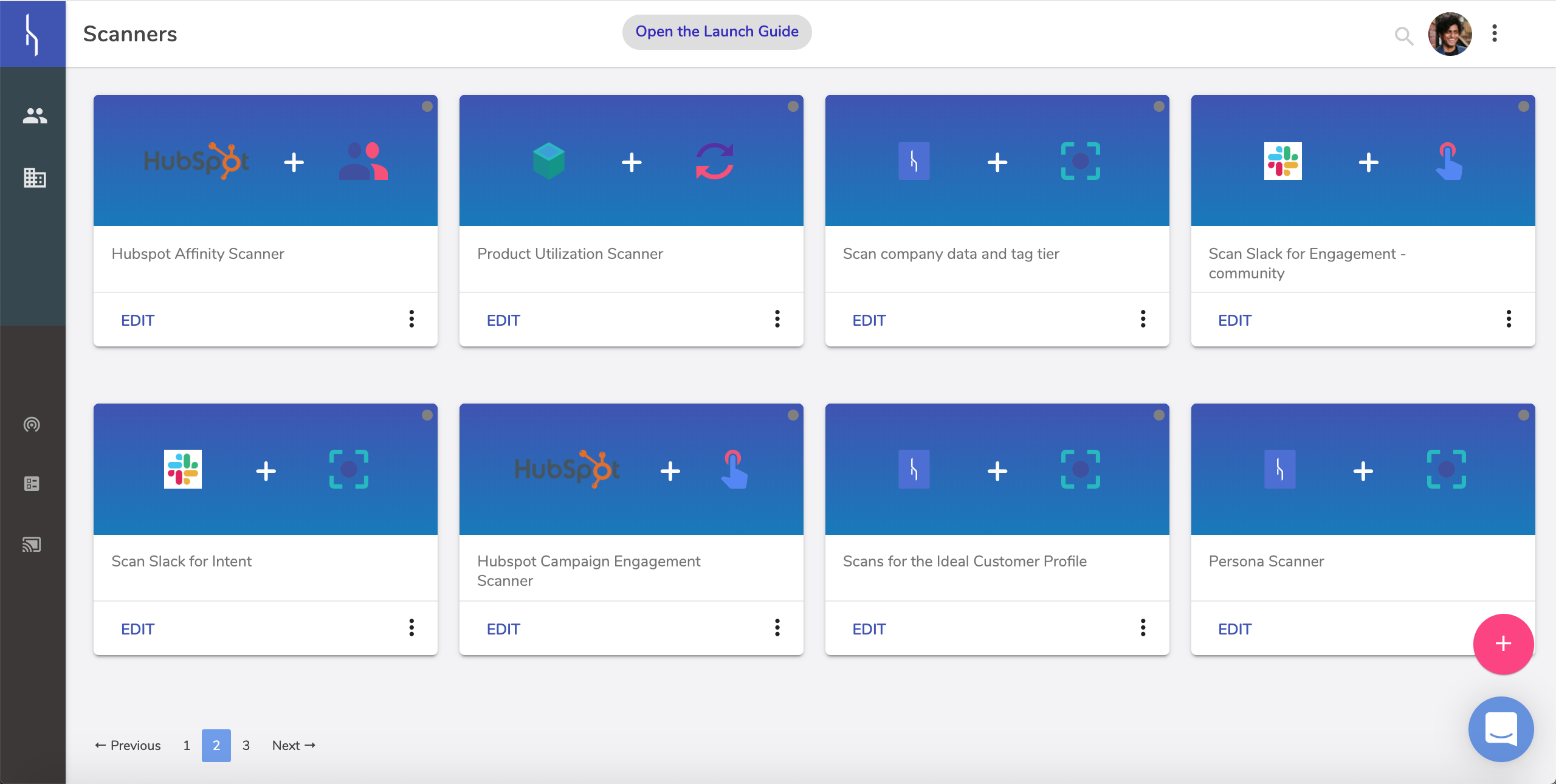 Pick and deploy scanners to analyze data from all customer touch points across channels.